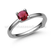 E211FR_C - RUBIN - CIRKÓNIA köves Fehér arany Eljegyzési gyűrű