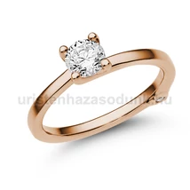 E211RC - CIRKÓNIA köves Rozé arany Eljegyzési Gyűrű