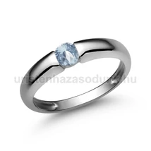 E22FK - AKVAMARIN köves Fehér arany Eljegyzési Gyűrű
