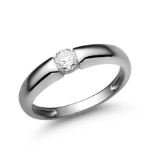 E22FC - CIRKÓNIA köves Fehér arany Eljegyzési Gyűrű