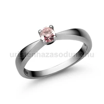E2FZR - RÓZSASZÍN ZAFÍR köves Fehér arany Eljegyzési Gyűrű