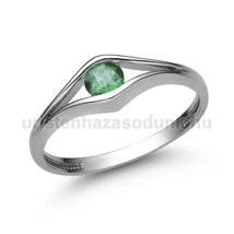 E302FS - SMARAGD köves Fehér arany Eljegyzési Gyűrű