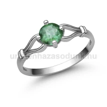 E303FS - SMARAGD köves Fehér arany Eljegyzési Gyűrű