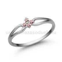 E305FZR - RÓZSASZÍN ZAFÍR köves Fehér arany Eljegyzési Gyűrű