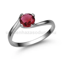 E307FR - RUBIN köves Fehér arany Eljegyzési gyűrű