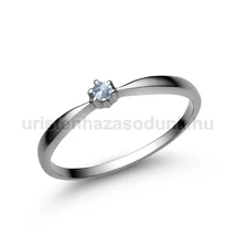 E30FK - AKVAMARIN köves Fehér arany Eljegyzési Gyűrű