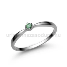 E30FS - SMARAGD köves Fehér arany Eljegyzési Gyűrű