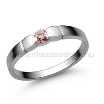E310FZR - RÓZSASZÍN ZAFÍR köves Fehér arany Eljegyzési Gyűrű