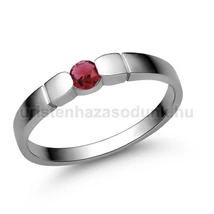 E310FR - RUBIN köves Fehér arany Eljegyzési gyűrű