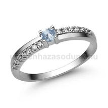 E311FK_B - AKVAMARIN - GYÉMÁNT köves Fehér arany Eljegyzési Gyűrű E311FK_B - AKVAMARIN - GYÉMÁNT köves Fehér arany Eljegyzési Gyűrű