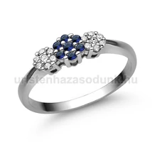 E314FZK_C - KÉK ZAFÍR - CIRKÓNIA köves Fehér arany Eljegyzési Gyűrű E314FZK_C - KÉK ZAFÍR - CIRKÓNIA köves Fehér arany Eljegyzési Gyűrű