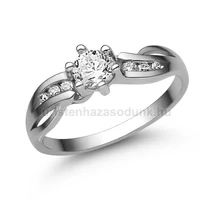 E318FLB41 - LABOR GYÉMÁNT:  0.43 CT (4.5mm Ø) Eljegyzési Gyűrű