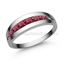 E320FR - RUBIN köves Fehér arany Eljegyzési gyűrű