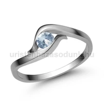 E326FK - AKVAMARIN köves Fehér arany Eljegyzési Gyűrű E326FK - AKVAMARIN köves Fehér arany Eljegyzési Gyűrű