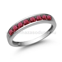 E330FR - RUBIN köves Fehér arany Eljegyzési gyűrű