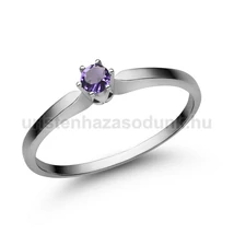 E331FM - AMETISZT köves Fehér arany Eljegyzési Gyűrű E331FM - AMETISZT köves Fehér arany Eljegyzési Gyűrű