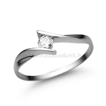 E333.2FB15 - GYÉMÁNT:  0.15 CT (=3.40 mm Ø) Eljegyzési Gyűrű E333.2FB15 - GYÉMÁNT:  0.15 CT (=3.40 mm Ø) Eljegyzési Gyűrű