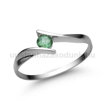 E333FS - SMARAGD köves Fehér arany Eljegyzési Gyűrű E333FS - SMARAGD köves Fehér arany Eljegyzési Gyűrű