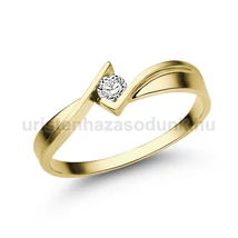 E334SB12 - GYÉMÁNT:  0.12 CT (=3.1mm Ø) Eljegyzési Gyűrű
