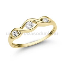 E336SB23 - GYÉMÁNT:  0.23 CT (3.0mm Ø) Eljegyzési Gyűrű