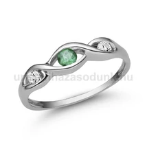 E336FS_C - SMARAGD - CIRKÓNIA köves Fehér arany Eljegyzési Gyűrű E336FS_C - SMARAGD - CIRKÓNIA köves Fehér arany Eljegyzési Gyűrű