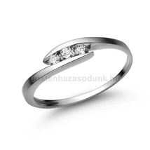 E339.2FB12 - GYÉMÁNT:  0.12 CT (=2.5mm Ø) Eljegyzési Gyűrű