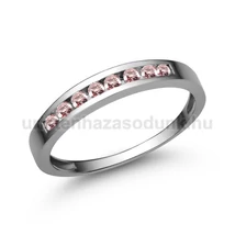 E344FZR - RÓZSASZÍN ZAFÍR köves Fehér arany Eljegyzési Gyűrű