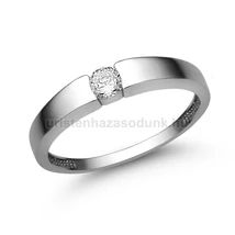 E345FB15 - GYÉMÁNT:  0.15 CT (=3.4mm Ø) Eljegyzési Gyűrű E345FB15 - GYÉMÁNT:  0.15 CT (=3.4mm Ø) Eljegyzési Gyűrű