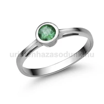 E346FS - SMARAGD köves Fehér arany Eljegyzési Gyűrű