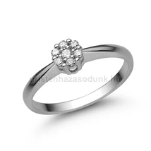 E347FB11 - GYÉMÁNT:  0.11 CT (1.75mm Ø) Eljegyzési Gyűrű E347FB11 - GYÉMÁNT:  0.11 CT (1.75mm Ø) Eljegyzési Gyűrű