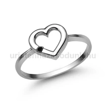 E352FBB - FEKETE GYÉMÁNT köves Fehér arany Eljegyzési gyűrű