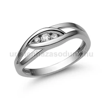 E354FLB09 - LABOR GYÉMÁNT: 0.09 CT (=2.5mm Ø) Eljegyzési Gyűrű