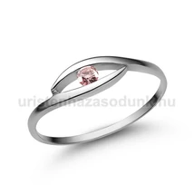 E355FZR - RÓZSASZÍN ZAFÍR köves Fehér arany Eljegyzési Gyűrű