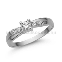 E358FLB28 - LABOR GYÉMÁNT:  0.28 CT (3.70mm Ø) Eljegyzési Gyűrű