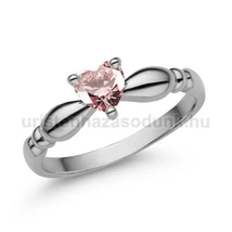 E359FZR - RÓZSASZÍN ZAFÍR köves Fehér arany Eljegyzési Gyűrű
