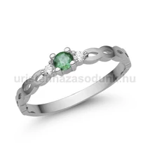 E364FS_B - SMARAGD - GYÉMÁNT köves Fehér arany Eljegyzési Gyűrű E364FS_B - SMARAGD - GYÉMÁNT köves Fehér arany Eljegyzési Gyűrű
