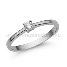 E365FZF - FEHÉR ZAFÍR köves Fehér arany Eljegyzési Gyűrű