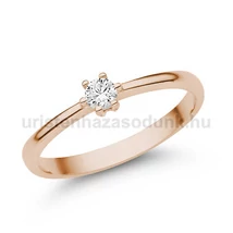 E366RC - CIRKÓNIA köves Rozé arany Eljegyzési Gyűrű