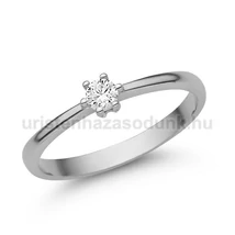 E366FZF - FEHÉR ZAFÍR köves Fehér arany Eljegyzési Gyűrű