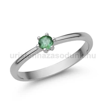 E366FS - SMARAGD köves Fehér arany Eljegyzési Gyűrű