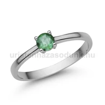 E367FS - SMARAGD köves Fehér arany Eljegyzési Gyűrű E367FS - SMARAGD köves Fehér arany Eljegyzési Gyűrű