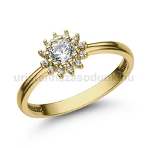 E370SLB32 - LABOR GYÉMÁNT:  0.32 CT (=4.00 mm Ø) Eljegyzési Gyűrű