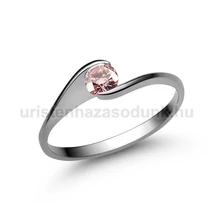 E4FZR - RÓZSASZÍN ZAFÍR köves Fehér arany Eljegyzési Gyűrű
