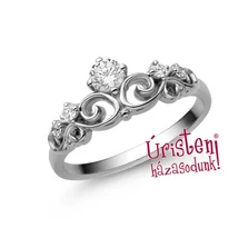 E902FB23- GYÉMÁNT: 0,23ct (=3.50mm Ø) Eljegyzési Gyűrű