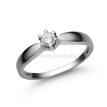 E9FB19 - GYÉMÁNT:  0.19 CT (=3.65mm Ø) Eljegyzési Gyűrű