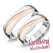 UHAG067 EZÜST KARIKAGYŰRŰ CIRKÓNIA KŐVEL