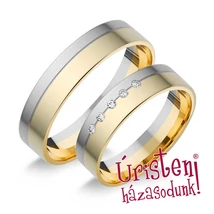 UHF08B KARIKAGYŰRŰ GYÉMÁNT KÖVEKKEL