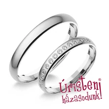 3FD14B KLASSZIKUS KARIKAGYŰRŰ GYÉMÁNT KÖVEKKEL