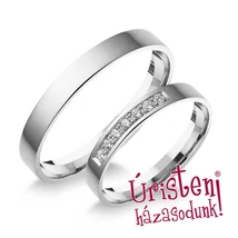 3FL7B KLASSZIKUS KARIKAGYŰRŰ GYÉMÁNT KÖVEKKEL