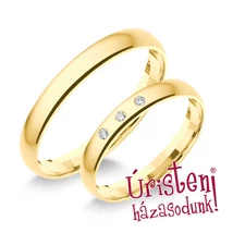 3SD3B KLASSZIKUS KARIKAGYŰRŰ GYÉMÁNT KÖVEKKEL